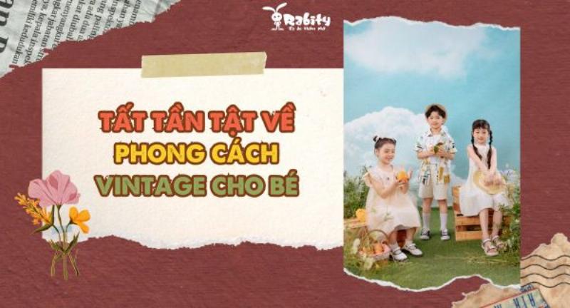 Bé Gái Phong Cách Vintage