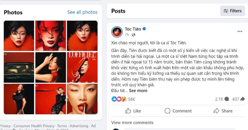 Thái Từ Khôn tỏa sáng trên sân khấu biểu diễn bài hát xin đừng nhấc máy