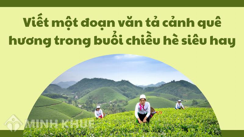 Cảnh chiều tà ở quê hương với những ánh nắng vàng nhạt dần