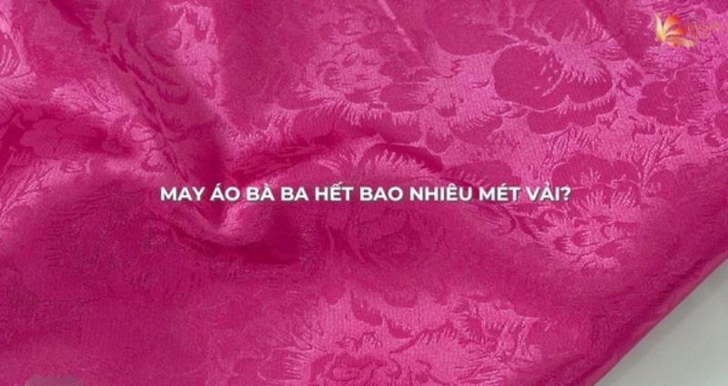 Chất liệu may áo bà ba nữ