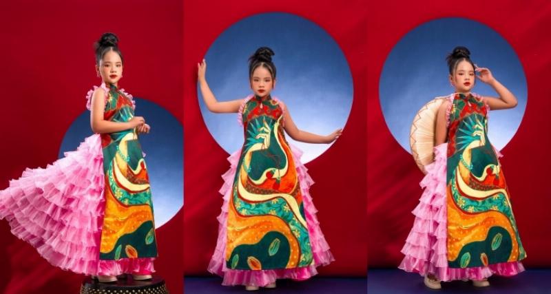 Nguyễn Gia Hân biểu diễn trên sân khấu
