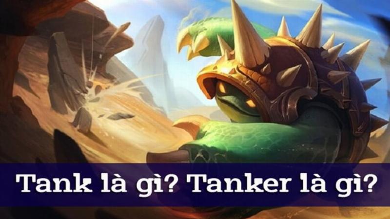 Minh họa chiến thuật trong game, với nhân vật "tank" đứng ở tiền tuyến thu hút địch, đồng đội gây sát thương phía sau.