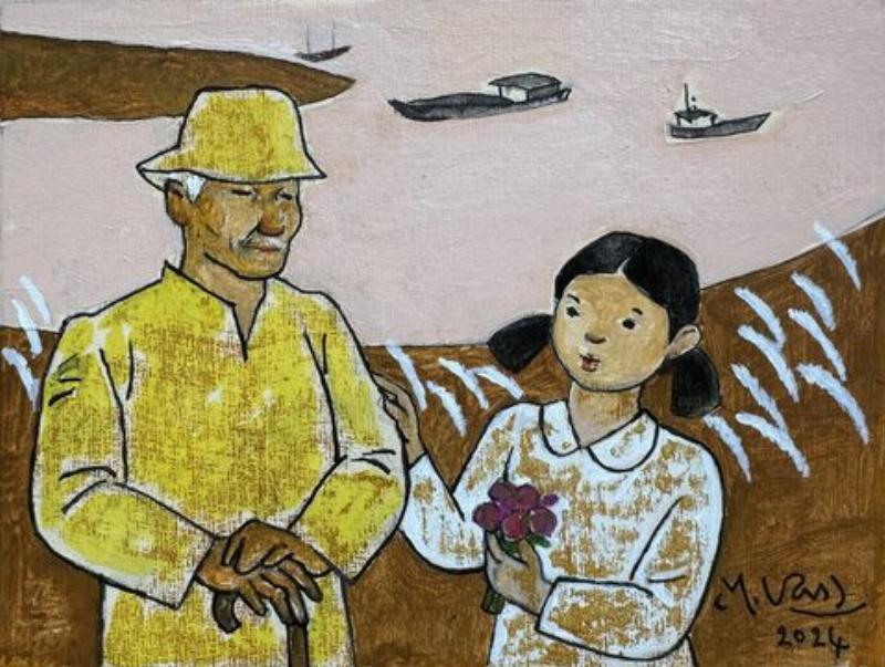 Mot nguoi nam tren giuong, nghe nhac qua tai nghe khong day, khuon mat bieu lo su thu gian va binh yen, lien quan den nhac ngu ngon va thu gian.