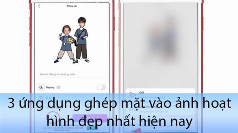 Các ứng dụng tạo ảnh ghép mặt chibi 1 người trên điện thoại di động